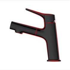 Fürdőszoba mosdócsapok kihúzható spray-vel